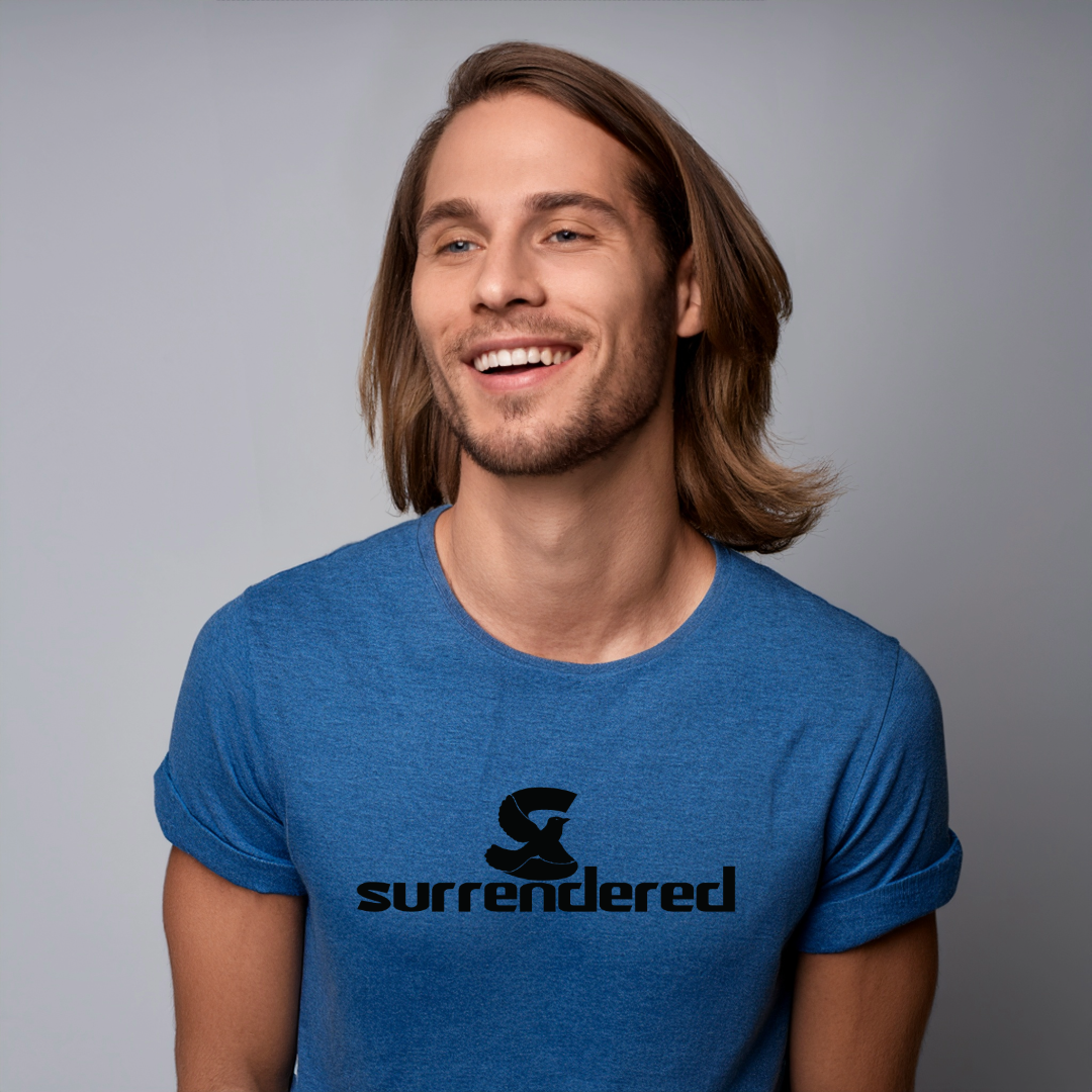 Blue T-shirt with Black Logo