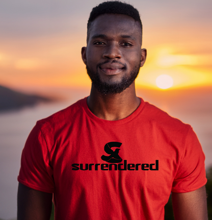 Red T-shirt with Black Logo