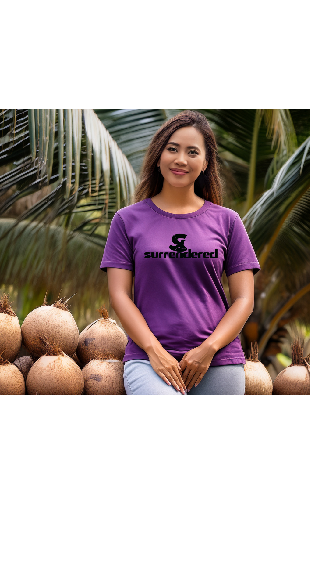 Purple T-shirt with Black Logo